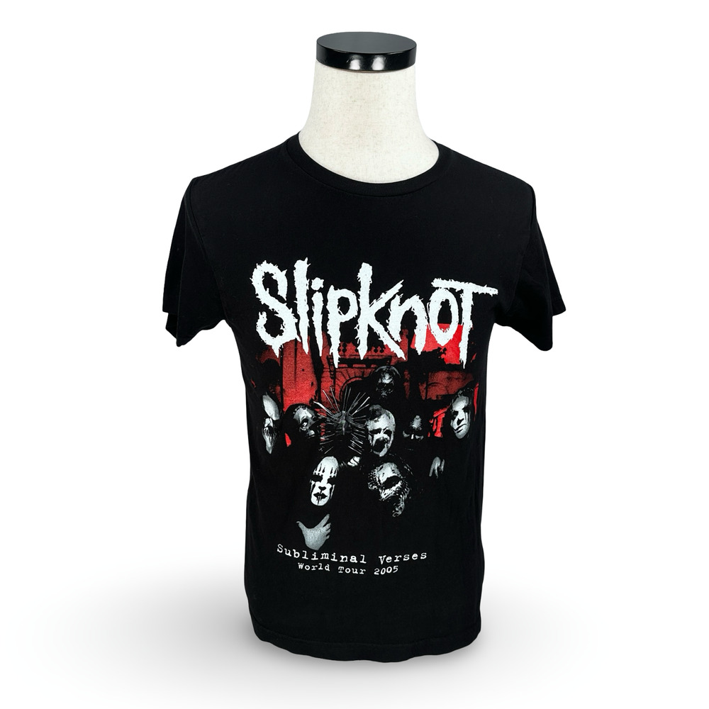Slipknot Subliminal Verses World Tour 2005 T-Shirt Men’s S Black Tapered Sleeves